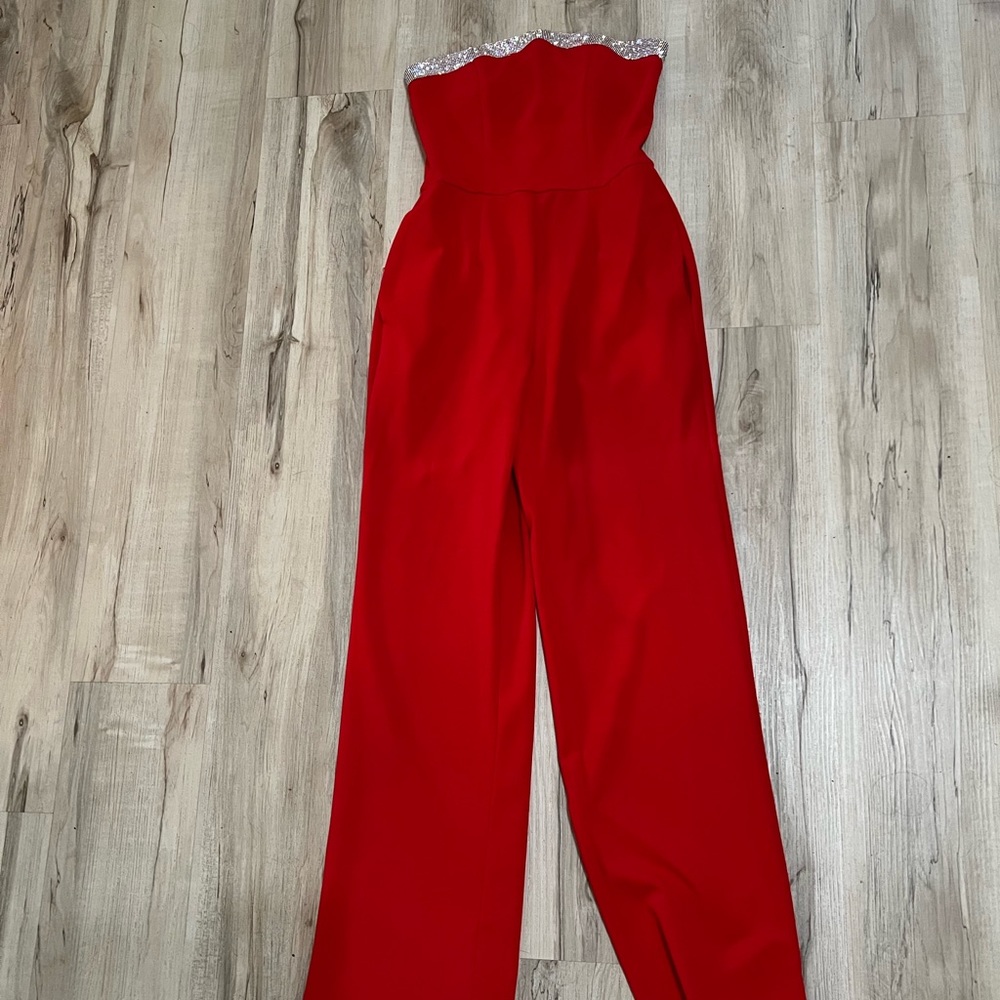 Red jumpsuit